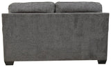 Locklin Carbon Chenille Loveseat - Ella Furniture