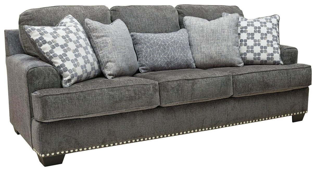 Locklin Carbon Chenille Sofa - Ella Furniture