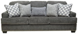 Locklin Carbon Chenille Sofa - Ella Furniture