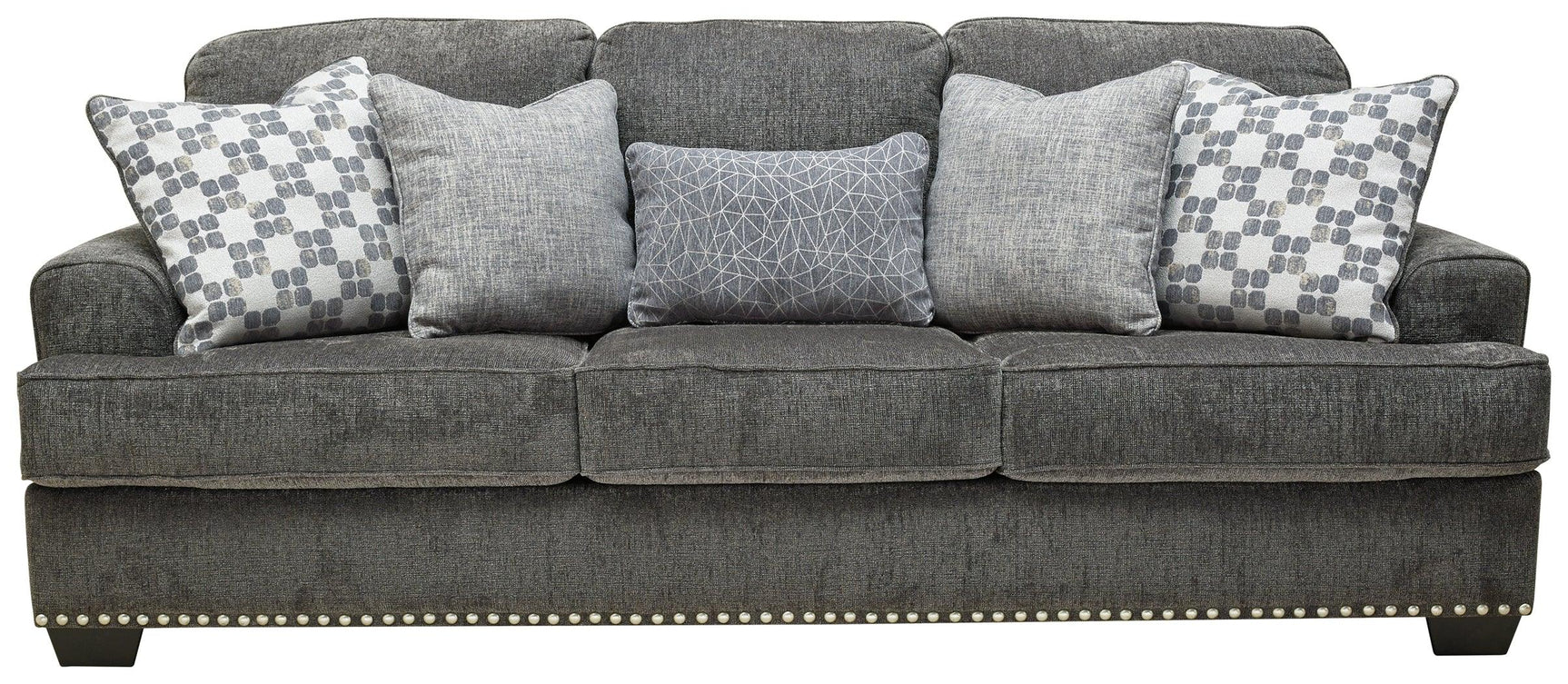 Locklin Carbon Chenille Sofa - Ella Furniture