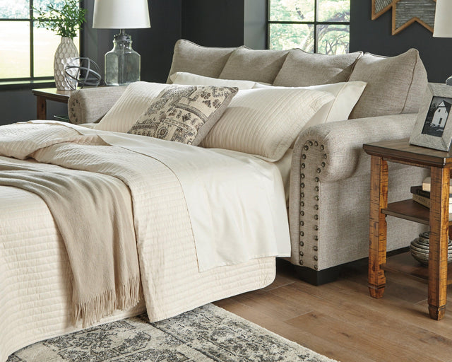 Zarina Jute Chenille Queen Sofa Sleeper - Ella Furniture