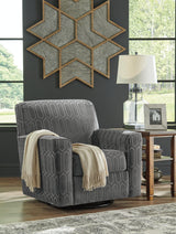 Zarina Graphite Chenille Accent Chair - Ella Furniture