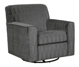 Zarina Graphite Chenille Accent Chair - Ella Furniture