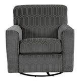 Zarina Graphite Chenille Accent Chair - Ella Furniture