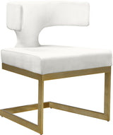 Alexandra Cream Velvet Dining Chair - Ella Furniture