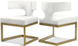 Alexandra Cream Velvet Dining Chair - Ella Furniture