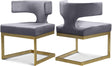 Alexandra Grey Velvet Dining Chair - Ella Furniture
