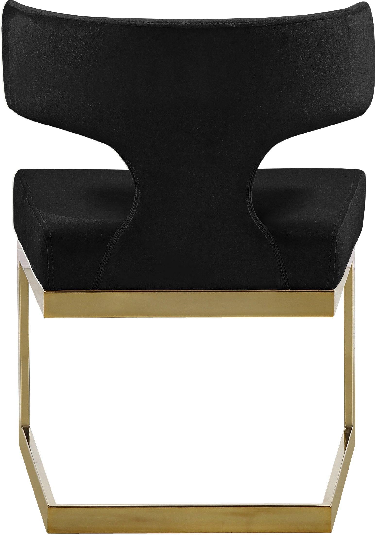 Alexandra Black Velvet Dining Chair 953Black-c - Ella Furniture