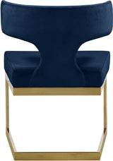 Alexandra Blue Velvet Dining Chair - Ella Furniture