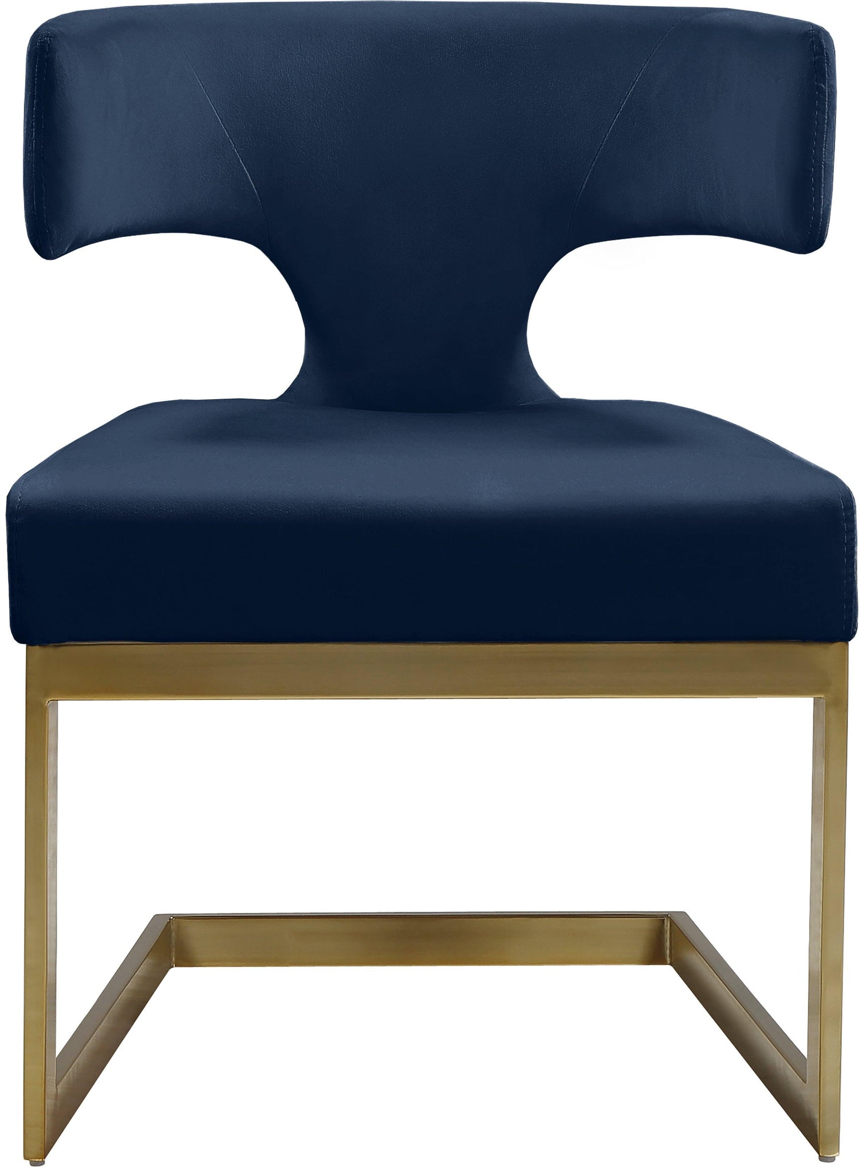 Alexandra Blue Velvet Dining Chair - Ella Furniture