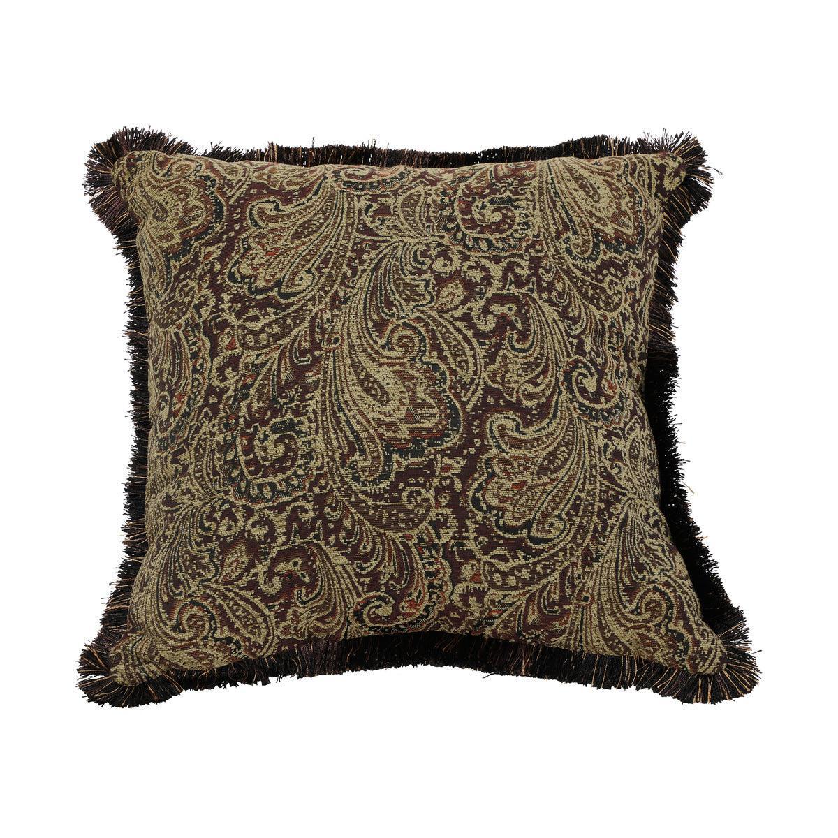 Croydon Brown Solid Wood And Plywood Faux Leather And Chenille Fabric Upholstered Tufted Sofa - Ella Furniture