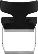 Alexandra Black Velvet Dining Chair - Ella Furniture
