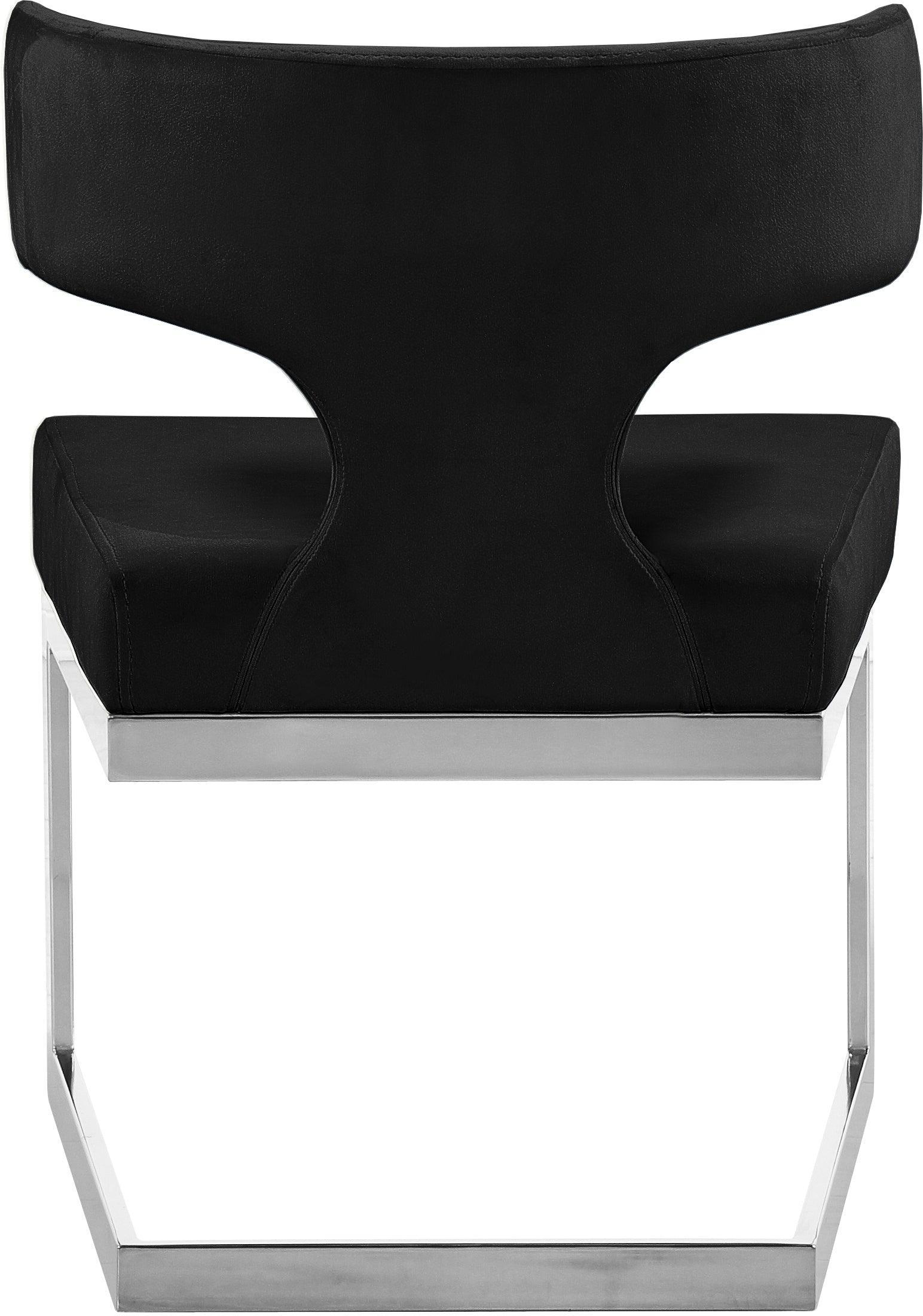 Alexandra Black Velvet Dining Chair - Ella Furniture
