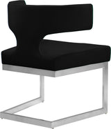 Alexandra Black Velvet Dining Chair - Ella Furniture