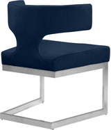 Alexandra Blue Velvet Dining Chair 954Navy-c - Ella Furniture