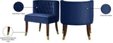 Perry Blue Velvet Dining Chair - Ella Furniture