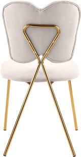 Angel Cream Velvet Dining Chair - Ella Furniture