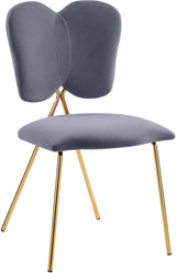 Angel Grey Velvet Dining Chair - Ella Furniture