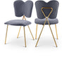 Angel Grey Velvet Dining Chair - Ella Furniture