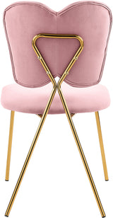 Angel Pink Velvet Dining Chair - Ella Furniture