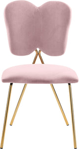 Angel Pink Velvet Dining Chair - Ella Furniture