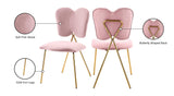 Angel Pink Velvet Dining Chair - Ella Furniture