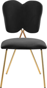 Angel Black Velvet Dining Chair - Ella Furniture