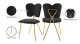 Angel Black Velvet Dining Chair - Ella Furniture