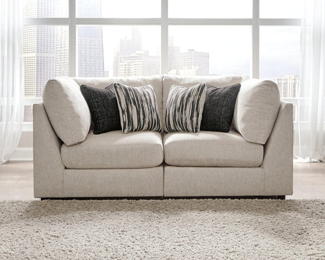 Kellway Bisque Chenille 2-Piece Sectional - Ella Furniture