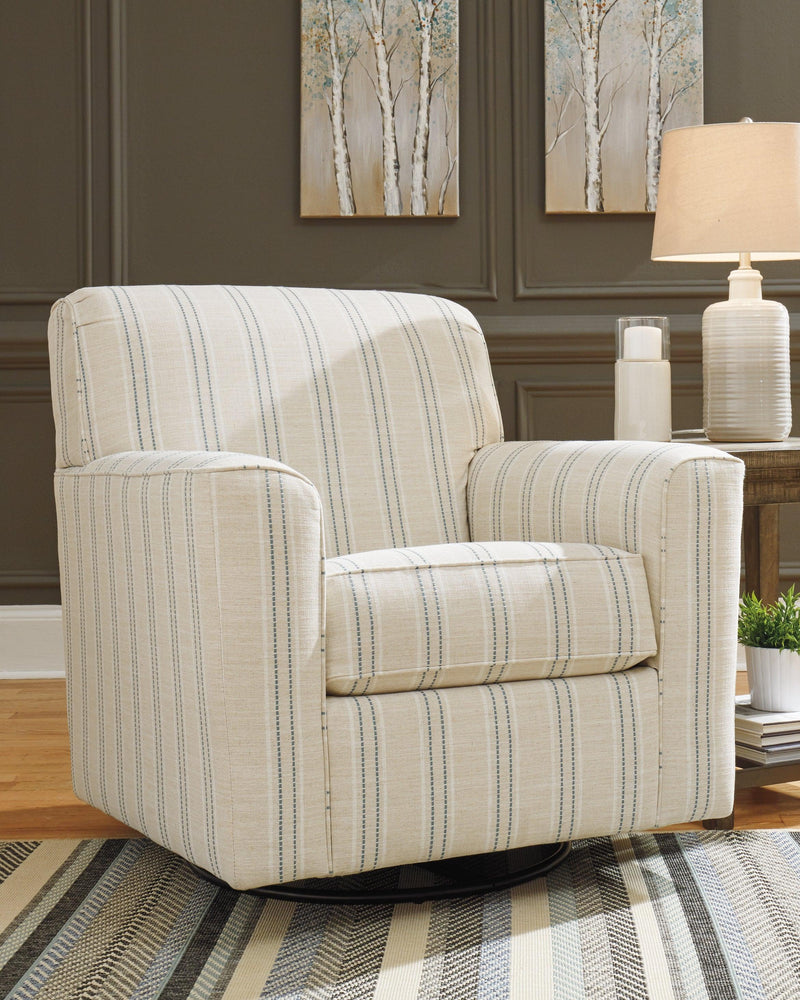 Alandari Gray Textured Accent Chair - Ella Furniture