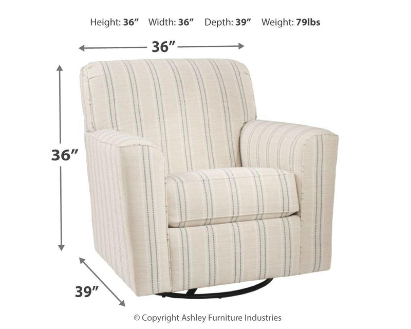 Alandari Gray Textured Accent Chair - Ella Furniture