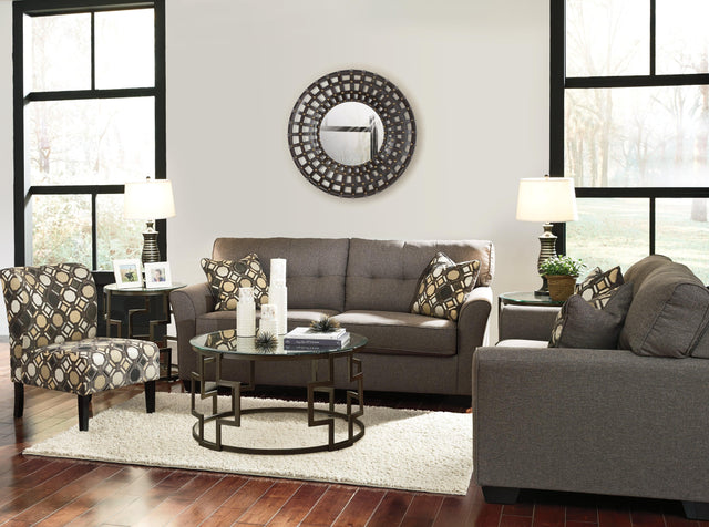 Tibbee Slate Sofa, Loveseat And Chair - Ella Furniture