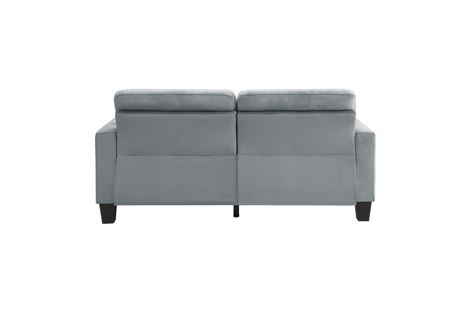 Lantana Gray Solid Wood And Plywood Fabric Upholstered Tufted 2Pc Set: Sofa, Love - Ella Furniture