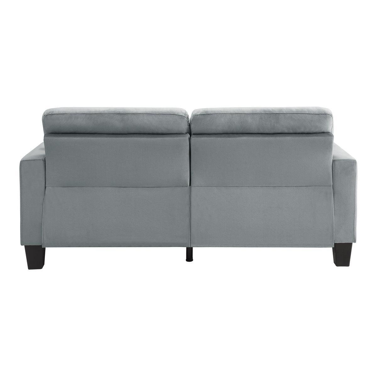 Lantana Gray Modern Contemporary Solid Wood And Plywood Fabric Upholstered Tufted Sofa - Ella Furniture