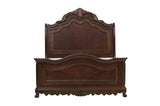 Deryn Park Cherry Modern Sleek Traditional Solid Hardwood Sleigh Bedroom Set - Ella Furniture