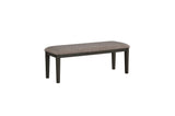 Baresford Gray Finish Contemporary Solid Wood Fabric Upholstery Seat Storage Dining Room Set - Ella Furniture