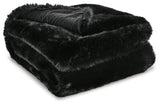 Gariland Black Throw - Ella Furniture