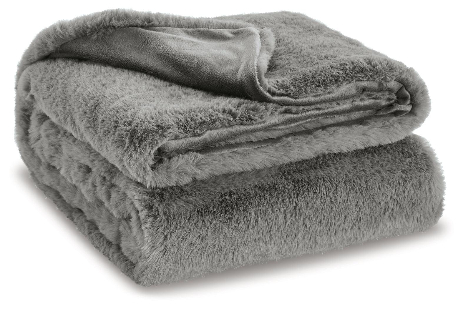 Gariland Gray Throw - Ella Furniture