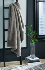 Gariland Gray Throw - Ella Furniture