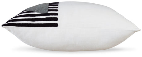 Longsum Black/White/honey Pillow - Ella Furniture