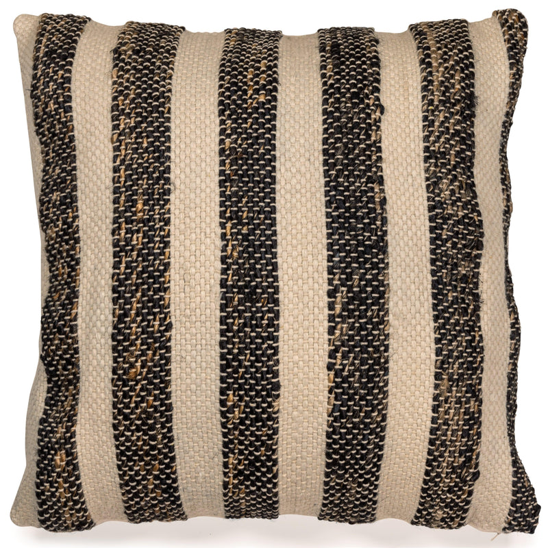 Cassby Black/linen Pillow (Set Of 4)