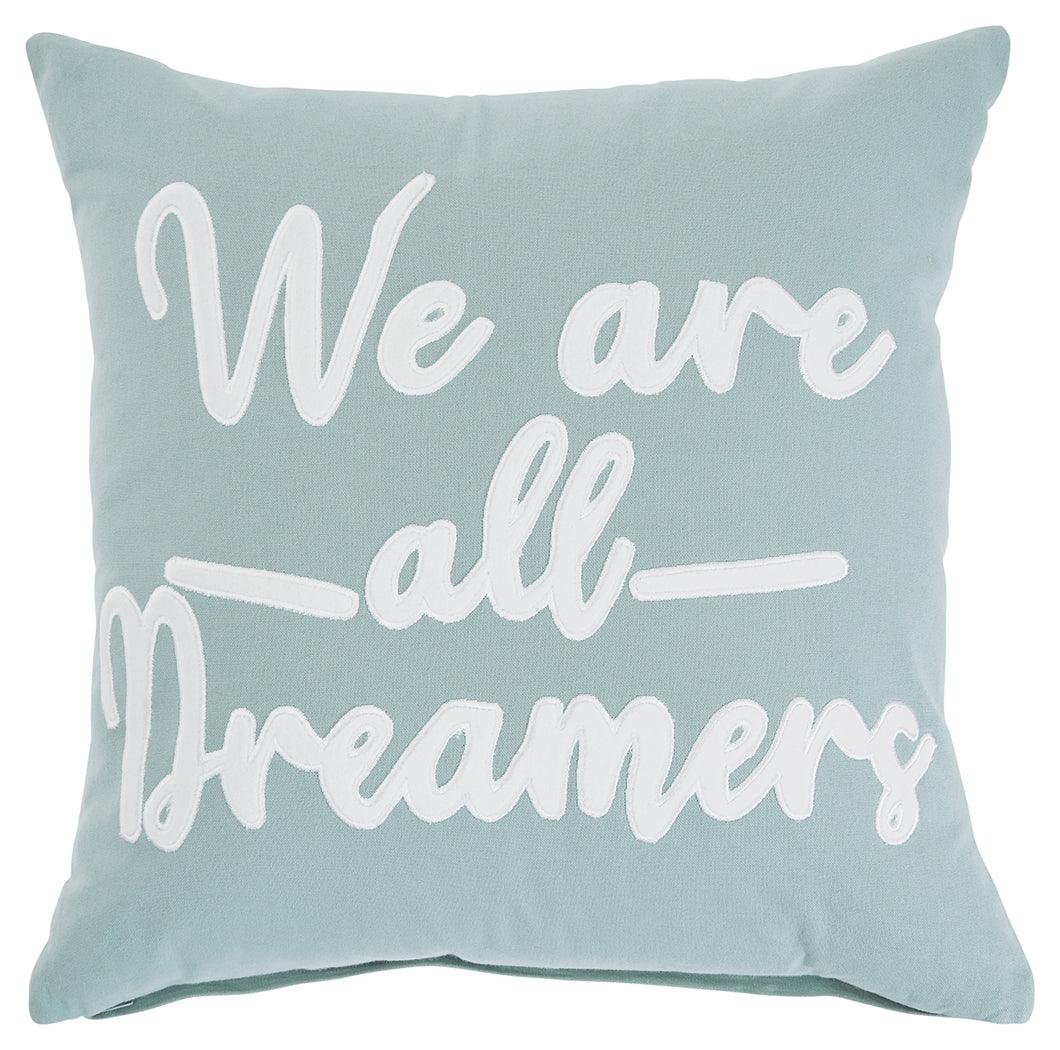 Dreamers Light Green/white Pillow (Set Of 4) - Ella Furniture
