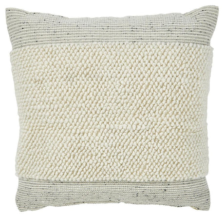 Rowcher Gray/white Pillow - Ella Furniture