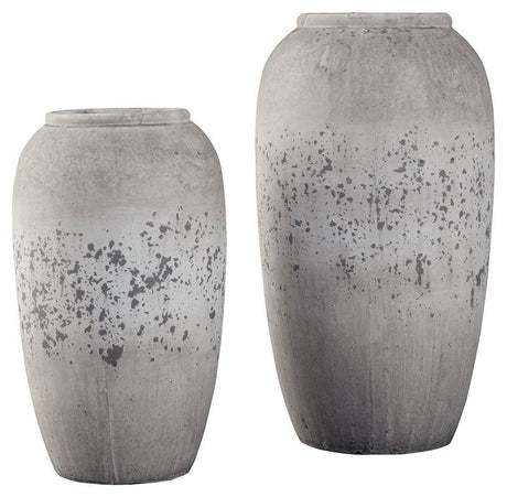 Dimitra Brown/cream Vase (Set Of 2) - Ella Furniture