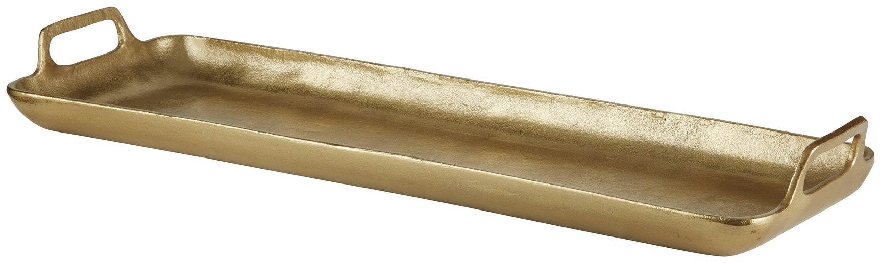 Posy Gold Finish Tray - Ella Furniture