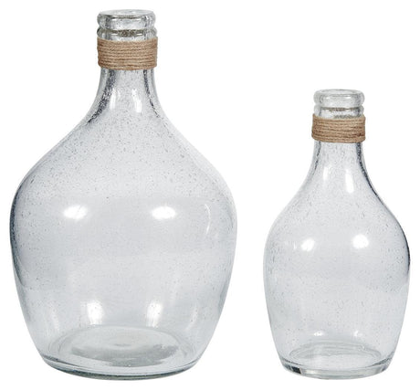 Marcin Clear Vase (Set Of 2) - Ella Furniture