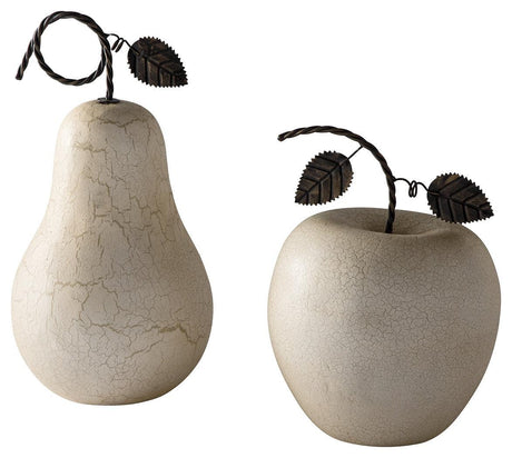 Bidelia Antique White Sculpture (Set Of 2) - Ella Furniture