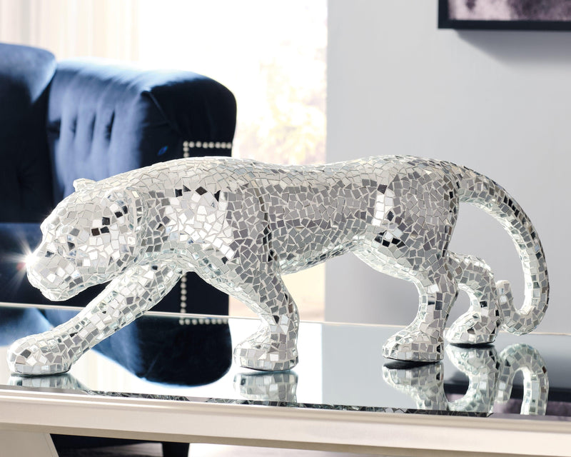 Drice Mirror Panther Sculpture