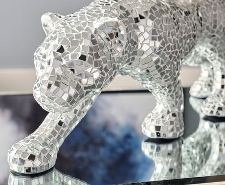 Drice Mirror Panther Sculpture - Ella Furniture
