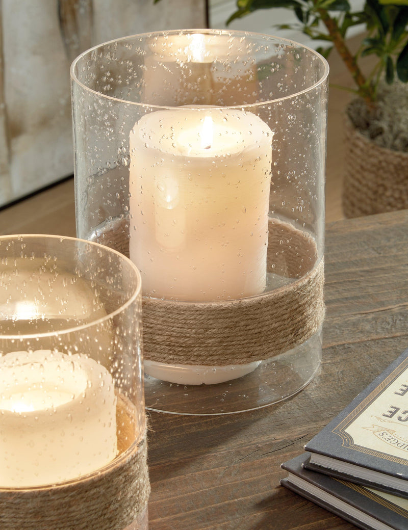 Eudocia Clear Candle Holder (Set Of 2)